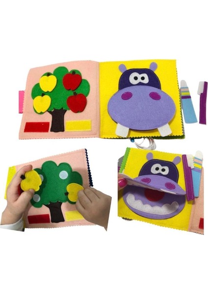 Elite Montessori Keçe Aktivite Kitabı Bebek Kitabı Panda Tasarım Kapak 12-24 Ay 1 Adet fiyatları