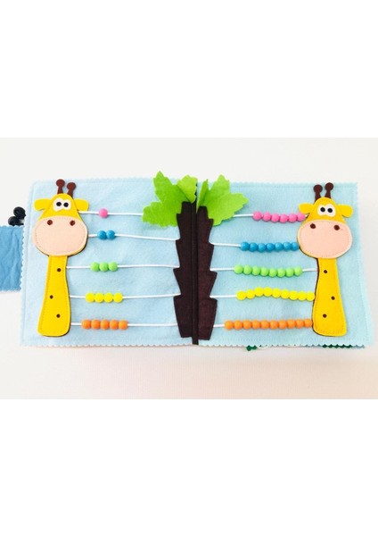 Elite Montessori Keçe Aktivite Kitabı Bebek Kitabı Panda Tasarım Kapak 12-24 Ay 1 Adet fırsatları