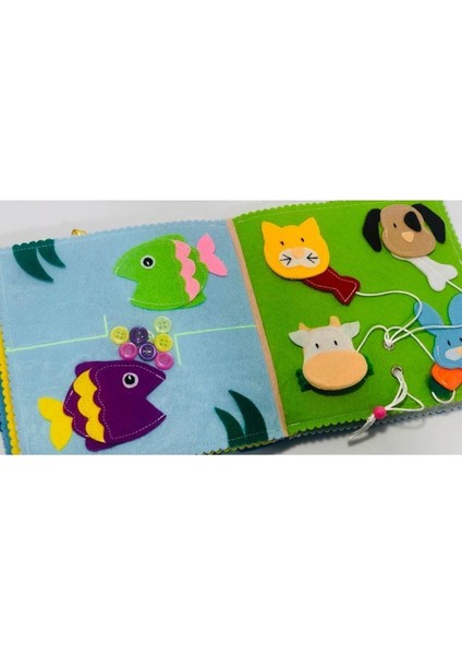 Elite Montessori Bebek Kitabı Keçe Aktivite Kitabı Koala Tasarım Kapak 6-24 Ay 1 Adet fırsatları