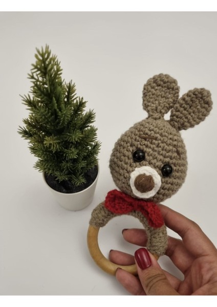 Elite Amigurumi Ayıcık Diş Kaşıyıcı Çıngırak 1 Adet