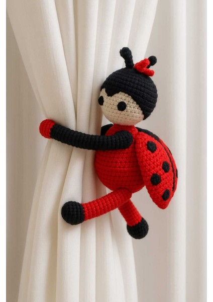 Elite Amigurumi Perde Tutucu Sevimli Uğurböceği 1 Adet