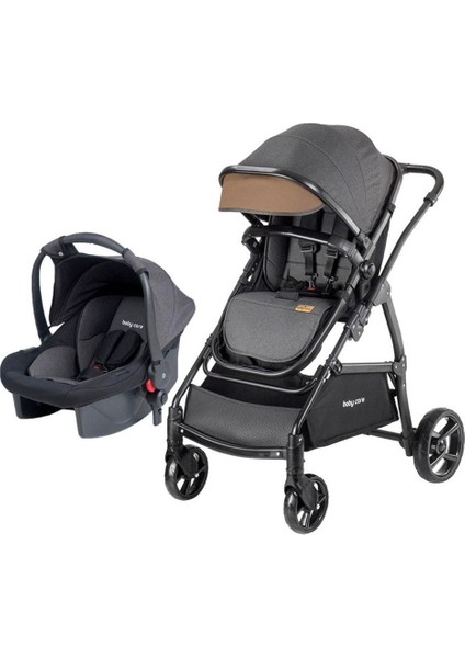 Elite Bc 310 Derya Babycare Safari Travel Puset Sistem Bebek Arabası ''gold - Siyah'' 1 Adet