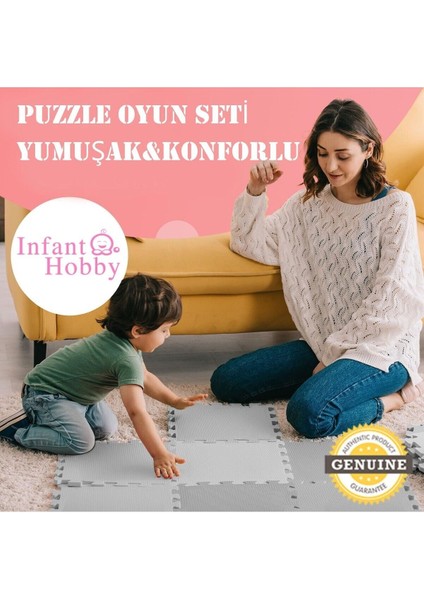Elite Infant Hooby Premium Puzzle Köpük Karo Oyun Matı Seti 90X120 (12 Adet) 1 Adet fiyatları