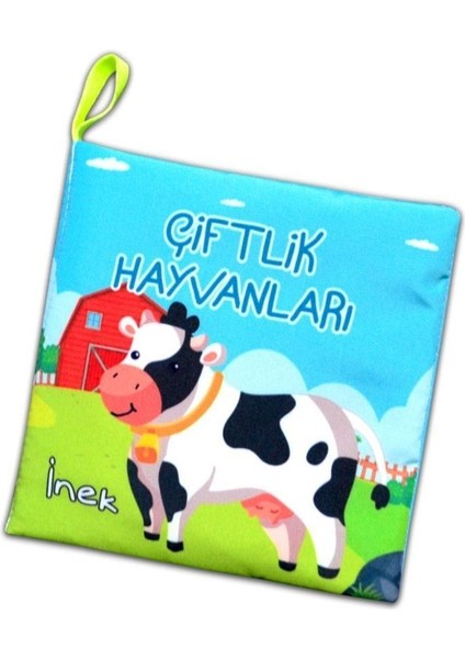 Elite Çiftlik Hayvanları Kumaş Sessiz Kitap T134 - Bez Kitap , Eğitici Oyuncak , Yumuşak ve Hışırtılı 1 Adet
