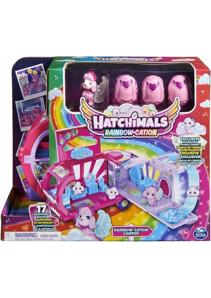 Elite 1038215 Hatchimals Dönüşen Rainbow Cation Karavan 1 Adet
