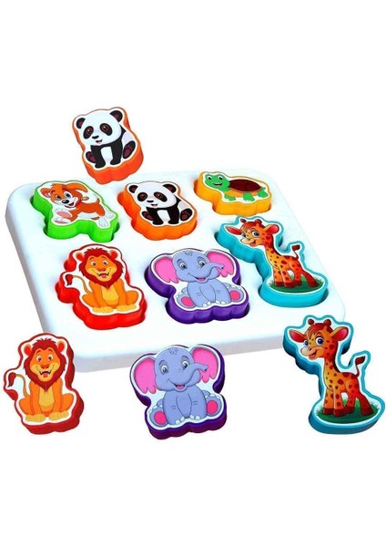 Elite Eğitici Dizayn Kaydıraklı Top Kule Sevimli Hayvanlar Sevimli Hayvanlar Bultak Puzzle 1 Adet
