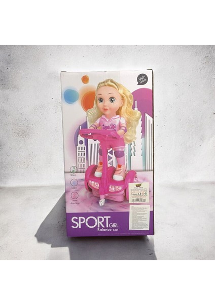 Elite Hareketli Işıklı Scooter Süren Kız Oyuncak Müzikli Sport Girl 1 Adet