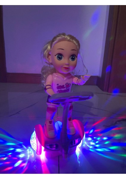 Elite Hareketli Işıklı Scooter Süren Kız Oyuncak Müzikli Sport Girl 1 Adet modelleri