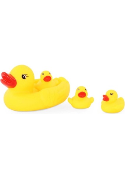 Elite Banyo Ördeği Oyuncak Anne Ördek ve Yavruları 4'lü Set 10 Cm. 1 Adet