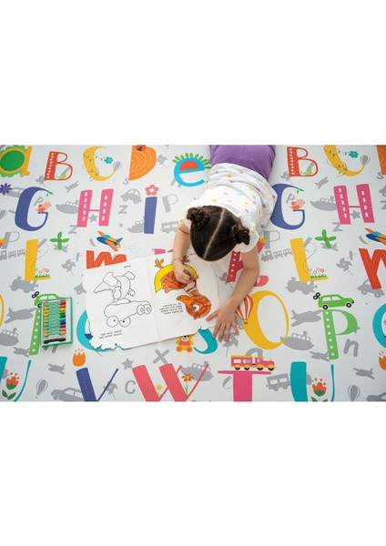 Elite Toy Alphabet Premium Oyun Matı / Halısı 140 CM*195 Cm*12 mm 1 Adet indirimleri