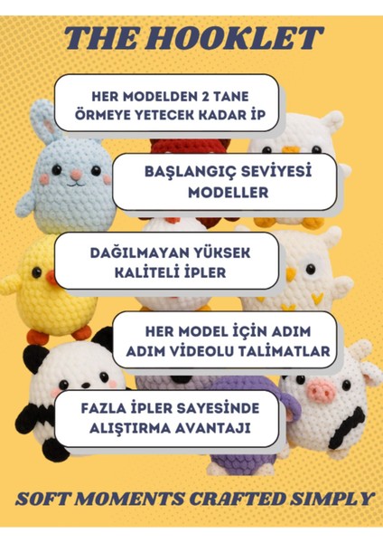 Elite The Poki, Koala Amigurumi Tığ Kiti, Tığ Işi Amigurumi, Amigurumi Örgü Seti, Örgü Kiti 1 Adet fırsatları