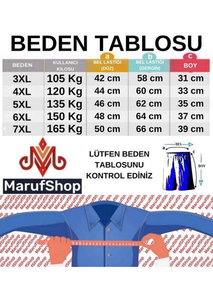 Kare Desenli Dijital Baskılı Büyük Beden Likralı Boxer fiyatları