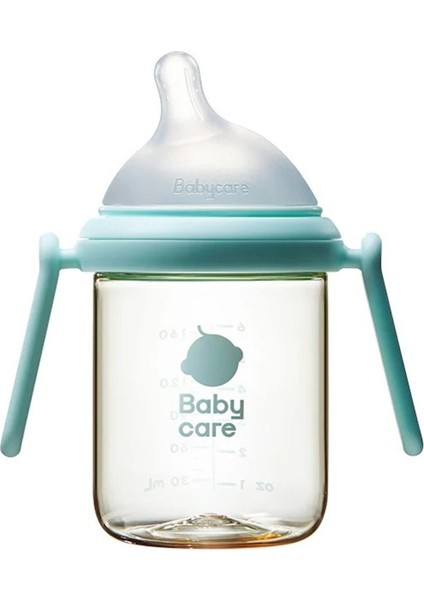 Nopayon Pro Kulplu Biberon 160 Ml, Mavi, 3-6 Ay Bebekler Için