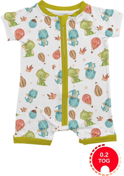 Yazlık Şort Tulum 0.2 Tog Dino Zee-Romper