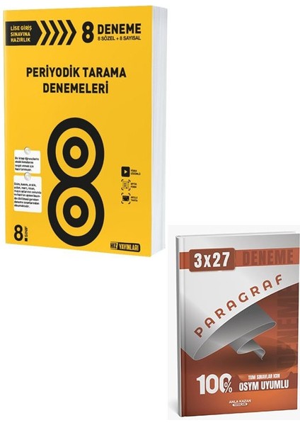 Hız 2025 8. Sınıf Periyodik Tarama Denemeleri+Anla Kazan Paragraf