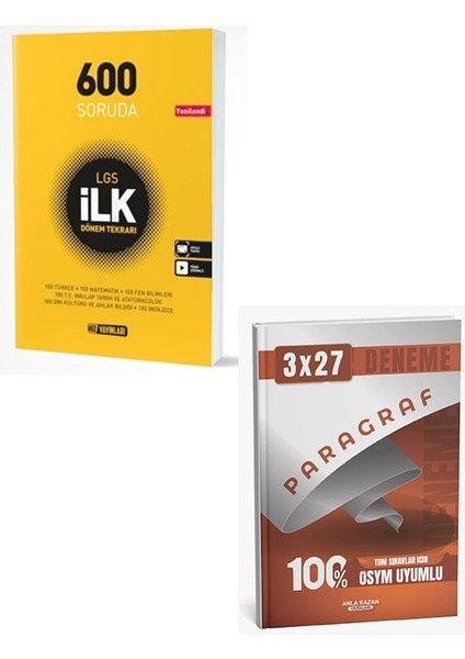Hız 2026 8. Sınıf Lgs 600 Soruda Ilk Dönem Tekrarı+Anla Kazan Paragraf