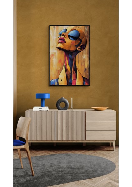 Çerçeveli Tablo Modern Soyut Sanat Duyguların Geometrisi