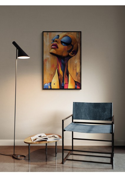 Çerçeveli Tablo Modern Soyut Sanat Duyguların Geometrisi
