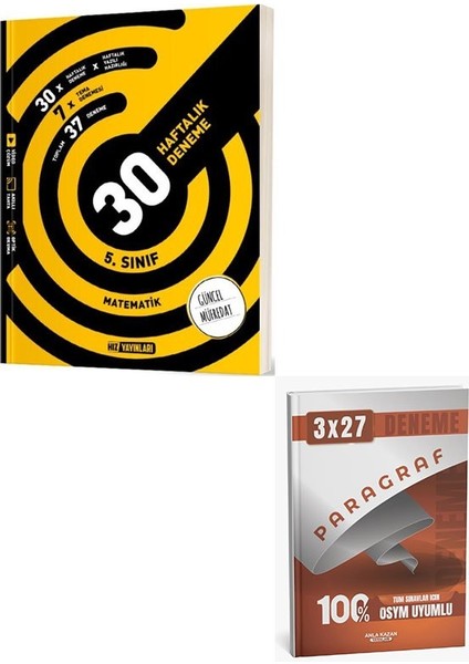 Hız 2026 5. Sınıf Matematik 30 Haftalık Deneme+Anla Kazan Paragraf