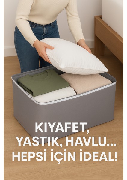 Yastık Kıyafet Saklama Hurcu 6 Adet