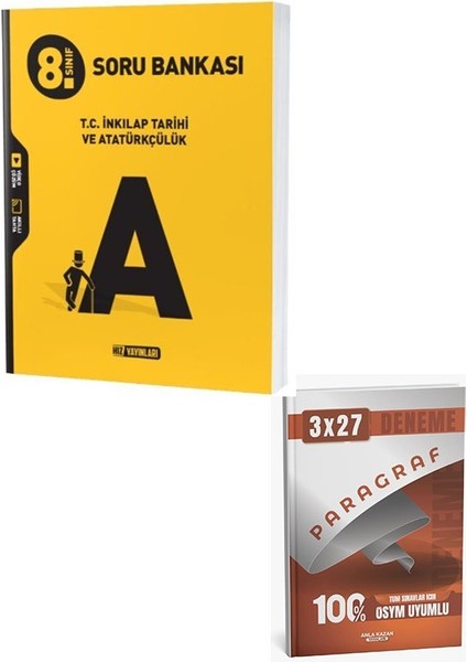 Hız 2026 8. Sınıf T.c. Inkılap Tarihi ve Atatürkçülük Soru Bankası+Anla Kazan Paragraf