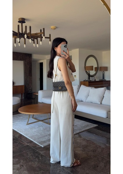 Mavi Nakışlı Keten Takım fiyatları