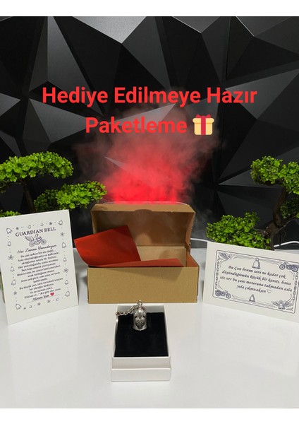 Çelik Motor Şans Çanı Guardian Bell Kanatlı Kalp Model Anahtarlık Koruyucu Motosiklet Luck Bell fiyatları