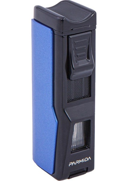 Dört Torch Pürmüz Mavi-Siyah Puro Çakmağı