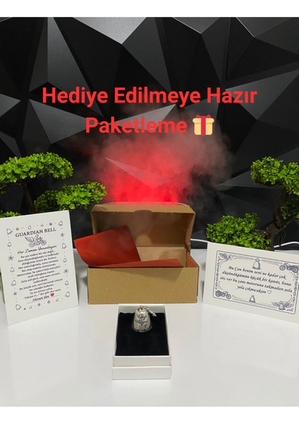 Çelik Anahtarlık Şans Çanı Guardian Bell Her Zaman Yanındayım Model Koruyucu Çelik Motosiklet Luck Bell fiyatları