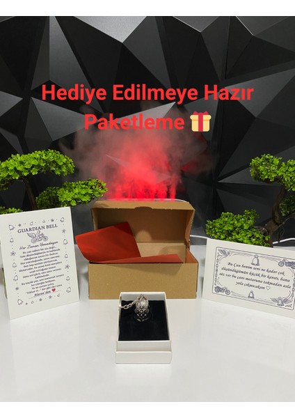 Çelik Anahtarlık Şans Çanı Guardian Bell Koruyucu Melek Model Koruyucu Çelik Motosiklet Luck Bell fiyatları