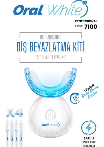 Professional Series 7100 Şarjlı Diş Beyazlatma Kiti (32 LED + 4 Kalem)