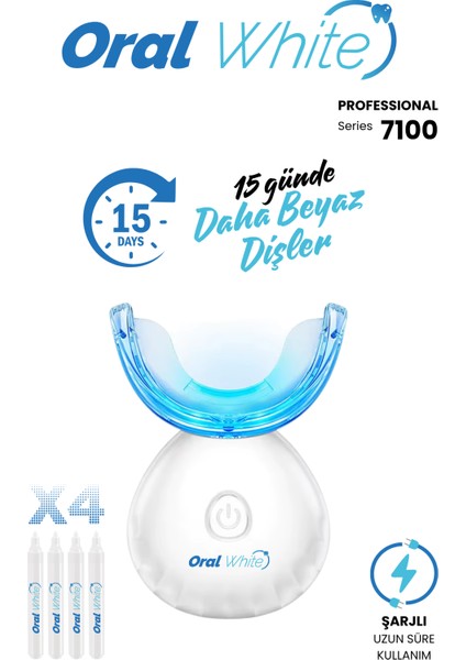 Professional Series 7100 Şarjlı Diş Beyazlatma Kiti (32 LED + 4 Kalem)