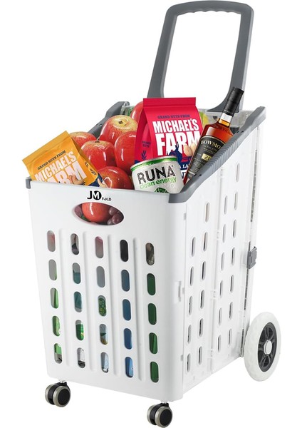 Sağlam Katlanır, 4 Tekerlekli, Market Alışveriş Arabası, Büyük Kapasiteli, 75 Litre Hacim, modelleri