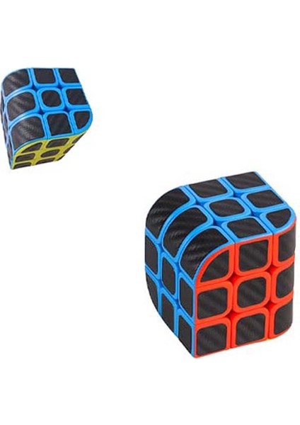 Oval Kenarlı Zeka Küpü Küçük Rubik Küp Sabır Küpü (1 Adet) (Ebat: 5,4 cm x 5,4 Cm)