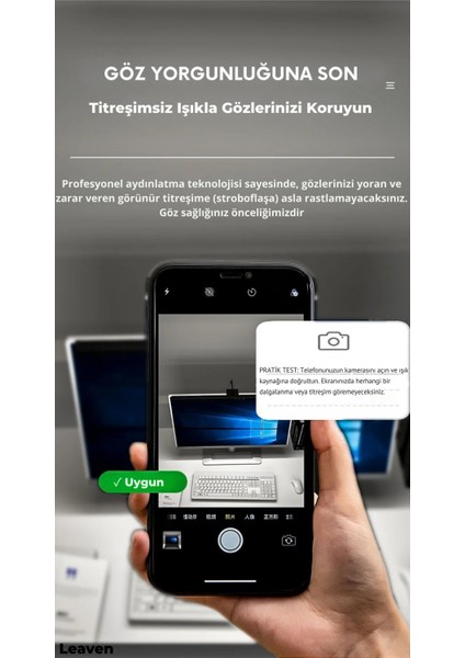 50CM Göz Koruyucu Pc Laptop Monitör Lambası- USB Bağlantılı 3 Farklı Tonda Aydınlatma fırsatları