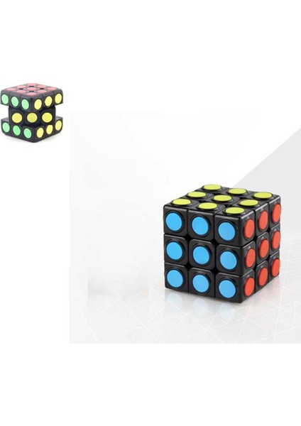 Boncuklu Zeka Küpü Küçük Rubik Küp Sabır Küpü (1 Adet) (Ebat: 5,5 cm x 5,5 Cm)