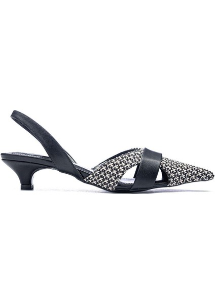 120 Kadın Hasır Örgülü Arkası Açık Sivri Burun Topuklu Ayakkabı fiyatları