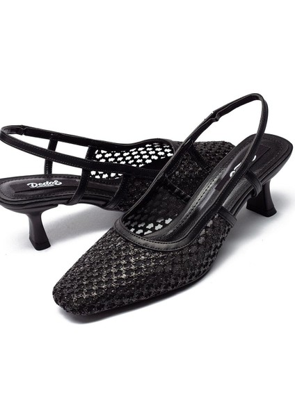 Kadın Hasır Örme Kısa Topuklu Kare Burun Günlük Ayakkabı 1025 modelleri