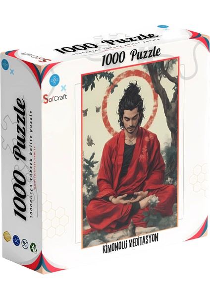 1000 Parça Puzzle Kimonolu Asya Meditasyon