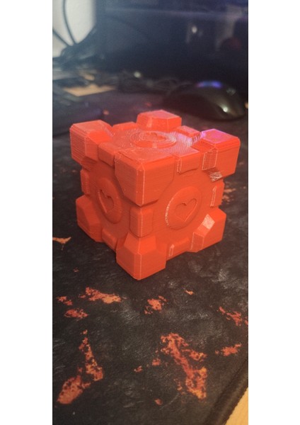 Portal Companion Cube (Türevi, Kalpli) T10493 3D fiyatları