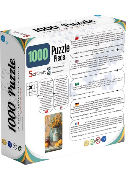 1000 Parça Puzzle Mint Yeşili Vintage Vazo fiyatları