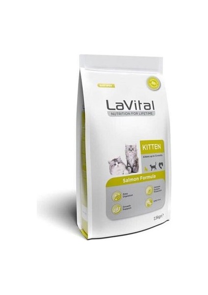 Lavital Kitten Somonlu Yavru Kedi Maması 1.5 kg - 800-103838