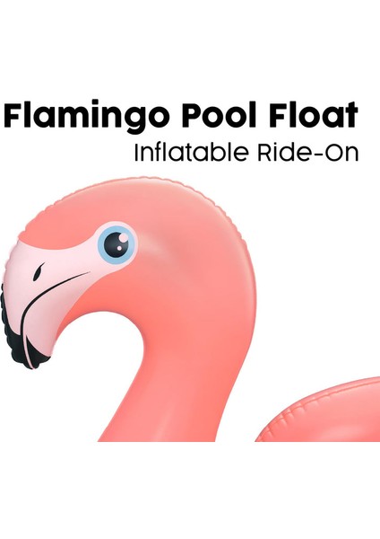 Pembe Flamingo Şekilli Şişme Deniz Yatağı | 138X107 cm | 3+ Yaş Çocuk Havuz Oyuncağı modelleri