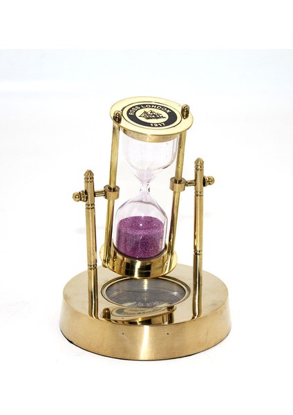 Pirinç Pusulalı Kum Saati Model 1