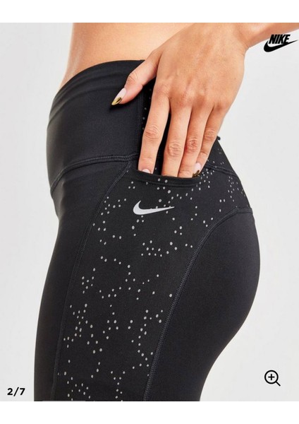 Dri-Fit Fast Mide Rise 7/8 Ssnl Novelty Running Kadın Tayt FB4579-010 fırsatları