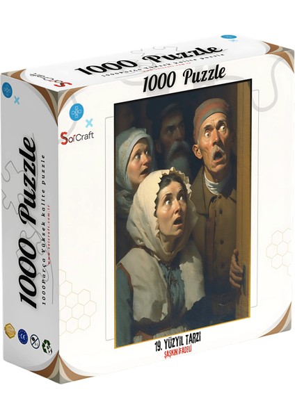 1000 Parça Puzzle 19 Yüzyıl Tarzı Saşkınlar