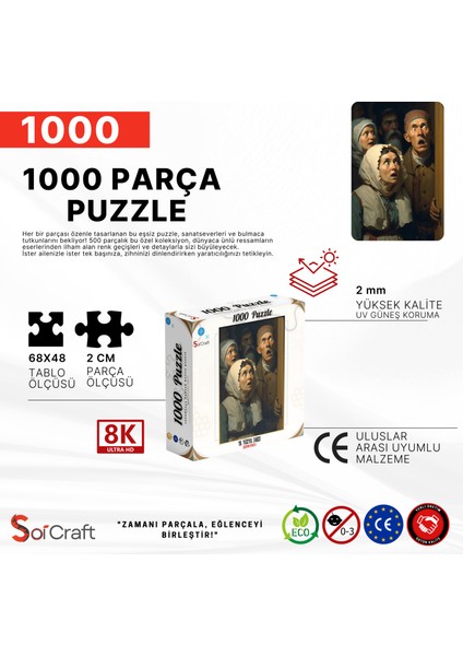 1000 Parça Puzzle 19 Yüzyıl Tarzı Saşkınlar