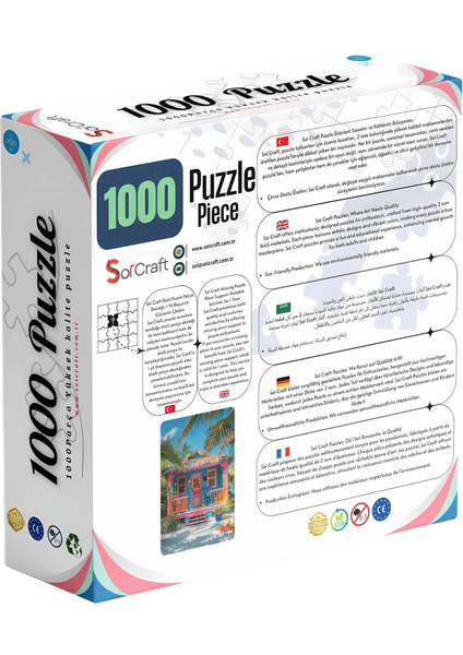 1000 Parça Puzzle Renkli Veranda fiyatları