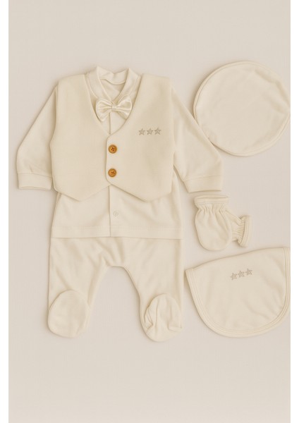 Erkek Bebek Hastane Çıkışı 5 Parça