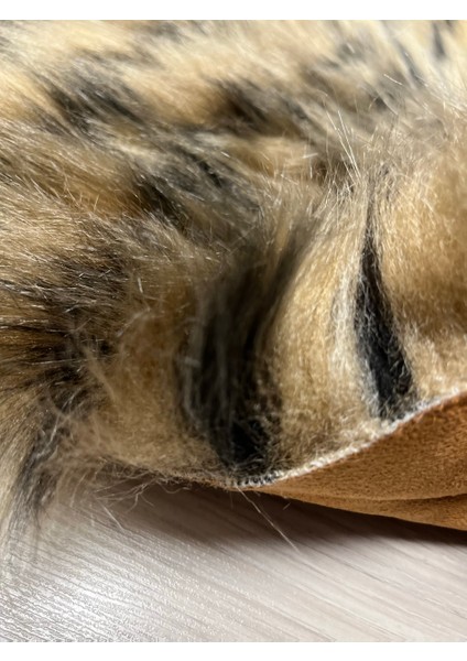 Tiger Süet Taban, Yıkanabilir Lüks Kaplan Çift Kafa Yumuşacık Kürk Halı Kuzu Post 80X150